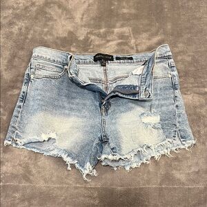 Denim Distressed Women Shorts